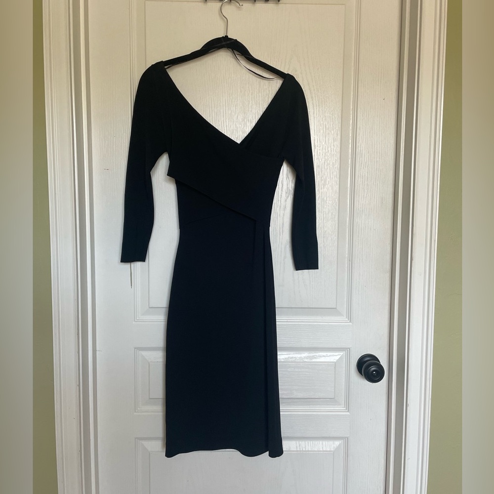 Petite extra small fitted black dress